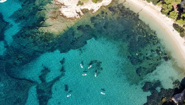 Vista aerea di Cala Moresca