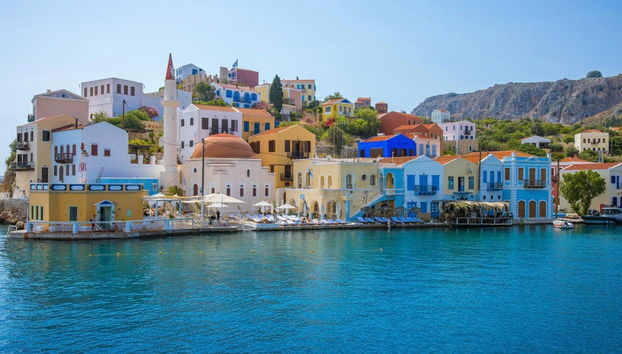 Littoral de l'île grecque de Kastelórizo