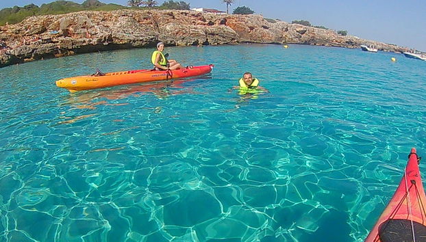 Turquoise water in Southern Menorca