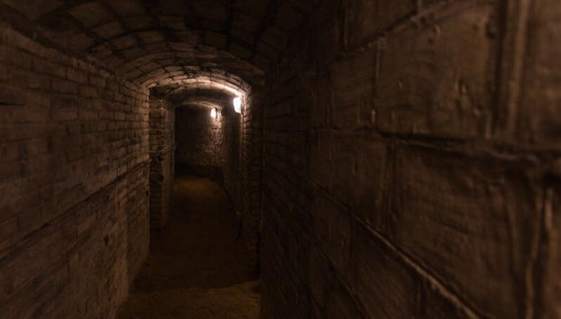 Intérieur de l'abri antiaérien