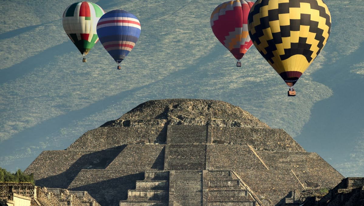 Vol privé en montgolfière au-dessus de Teotihuacan - Photo 1