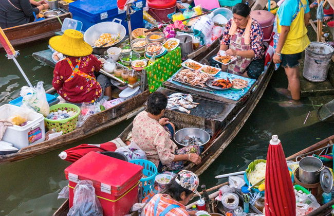 Excursion au marché flottant de Damuan Saduak et à la rivière Kwai - Photo 4