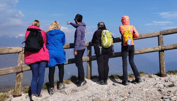 Ammirando il panorama dal belvedere