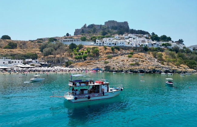 Passeio de barco até Lindos a partir do porto de Kolymbia - Foto 1