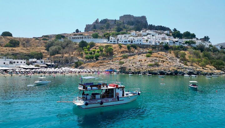 Passeio de barco até Lindos a partir do porto de Kolymbia - Foto 1