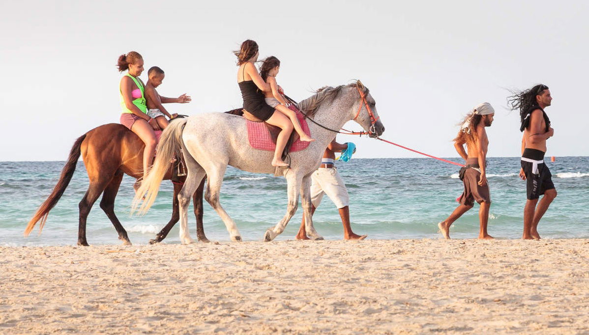 Paseo a caballo por la laguna de Djerba - Foto 1