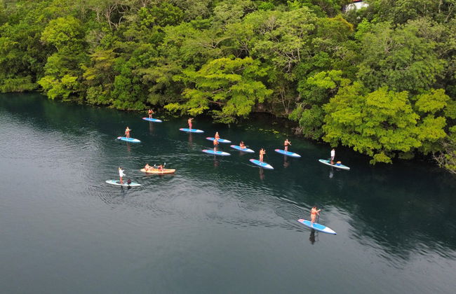Paddle surf en la laguna Bacalar al amanecer - Foto 2
