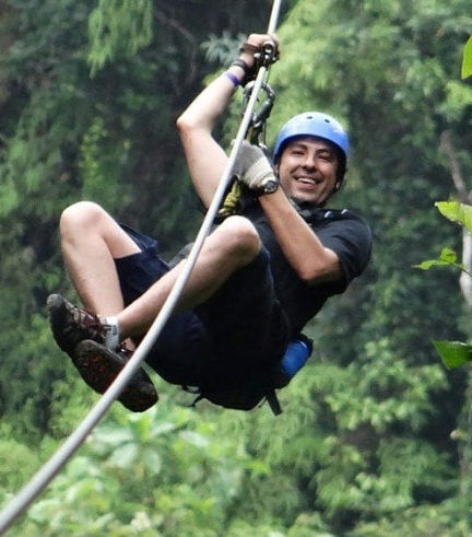 Foto de Tirolina en el volcán Arenal