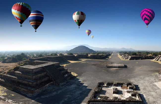 Paseo en globo sobre Teotihuacán con entrada - Foto 1