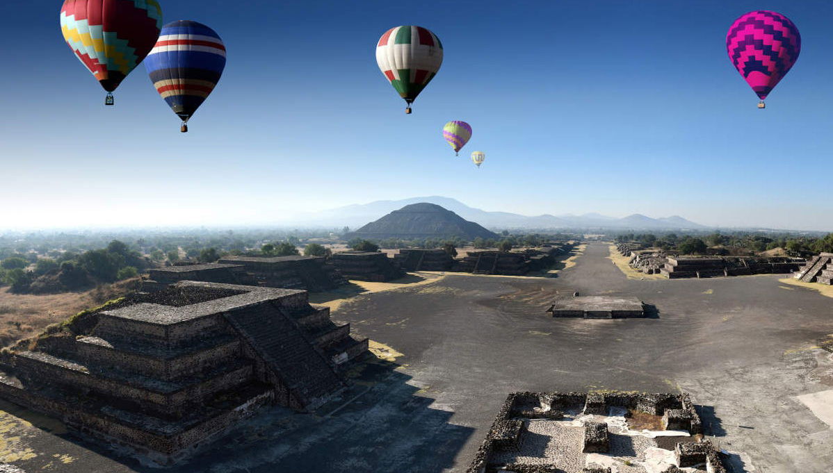 Vol en montgolfière au-dessus de Teotihuacan avec billet - Photo 1
