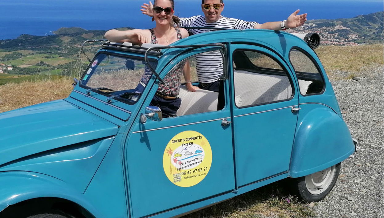 Visite privée de la côte Vermeille en Citroën 2CV - Foto 1
