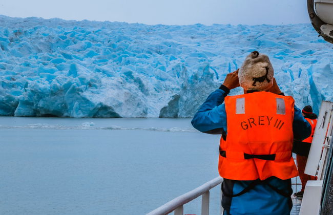 Balade en bateau sur le lac Grey avec visite de la plage et du glacier - Photo 4