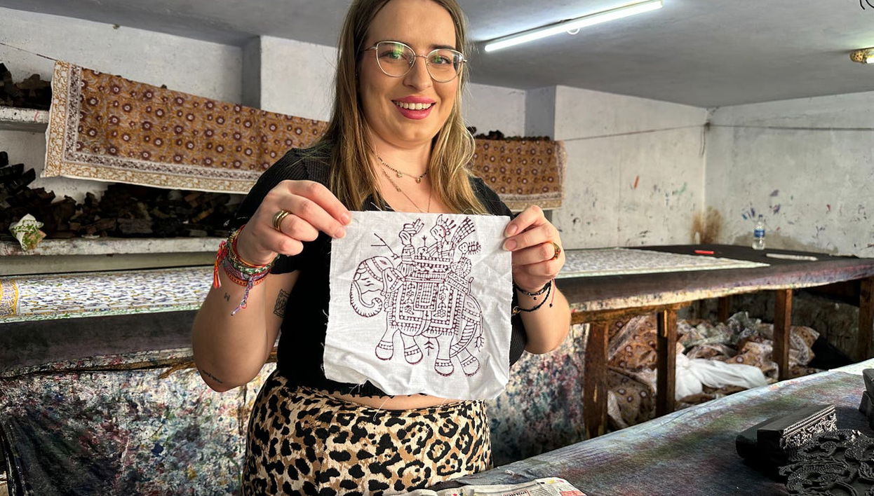 Traditional Printmaking Workshop in Jaipur - Foto 1