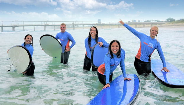 Lezione di surf a Gold Coast