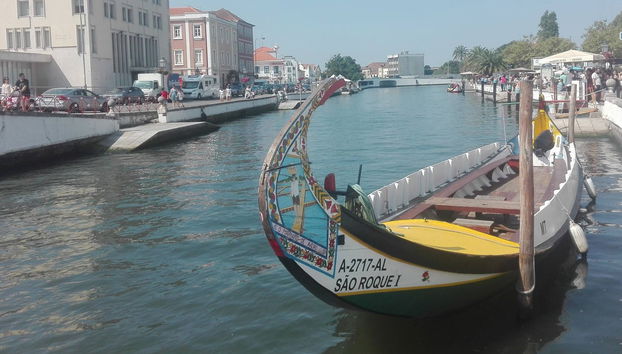 Paseo en barco moliceiro en Aveiro