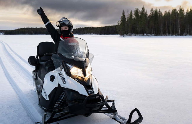 Balade en motoneige à Rovaniemi - Photo 3