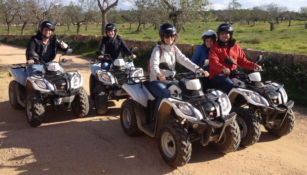 Durante il tour in quad