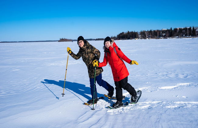 Paseo con raquetas de nieve por Great Slave Lake - Foto 8