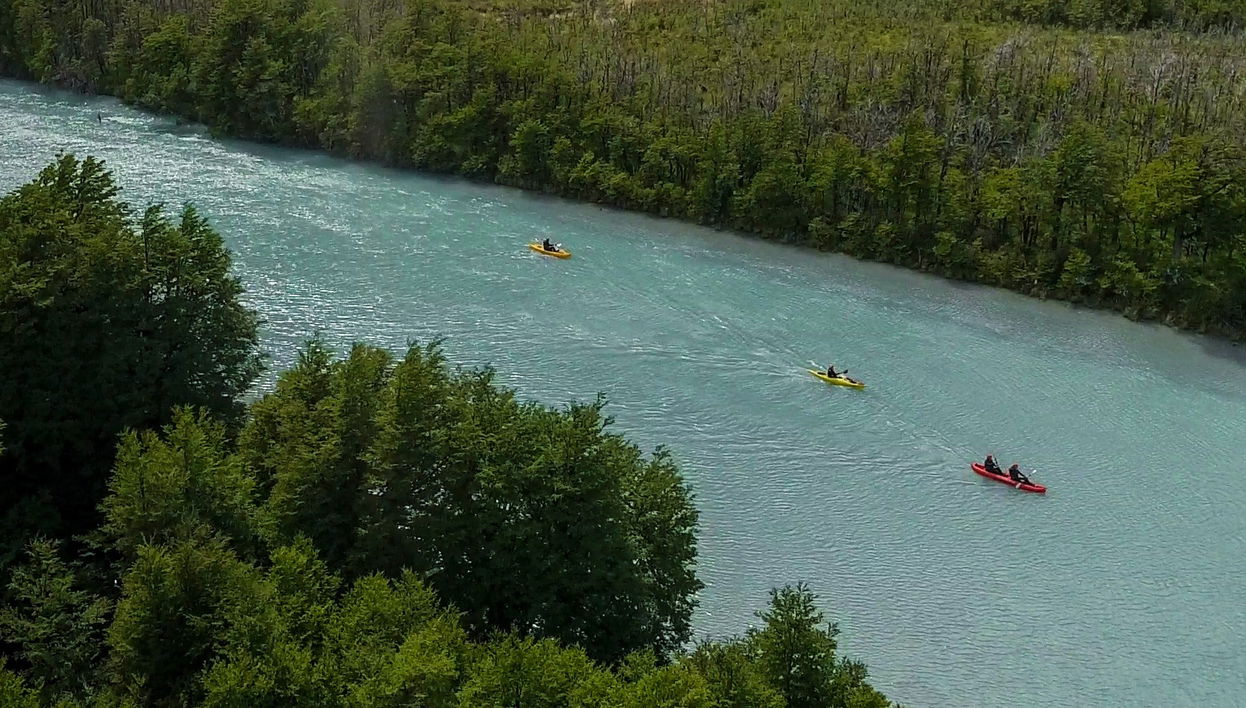 Balade en kayak sur le río de las Vueltas