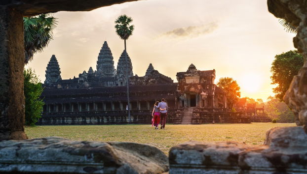 Templos de Angkor al amanecer o al atardecer - Foto 3
