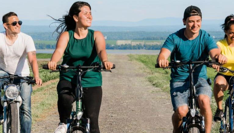 Balade à vélo électrique sur l'île d'Orléans