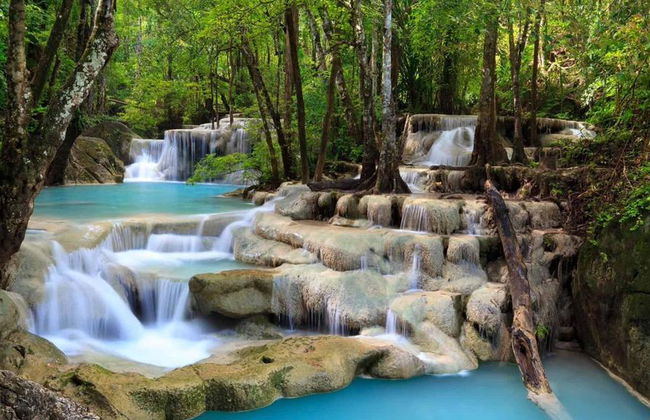 Ganztägige Tour - Todesbahn, River Kwai, Erawan Wasserfall, Mittagessen und Kasar Höhle - Foto 3