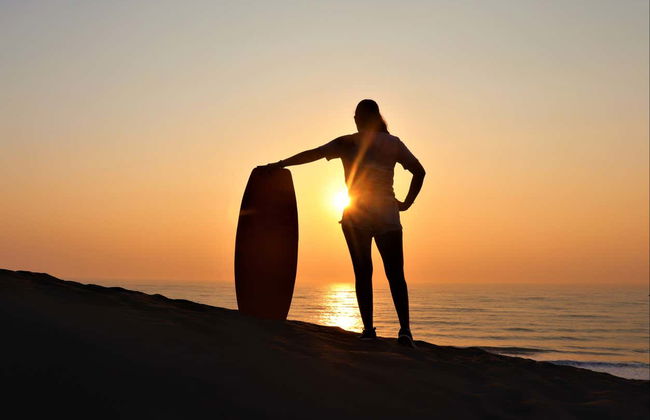 Sandboarding en las dunas de Chachalacas - Foto 1