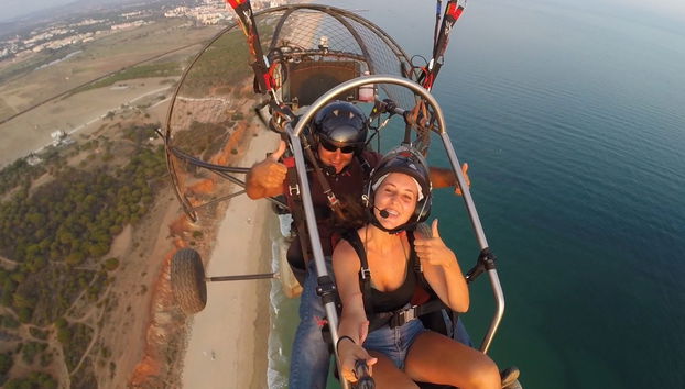 Paramotoring over the Algarve