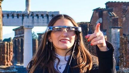Visite de Pompéi avec des lunettes de réalité augmentée