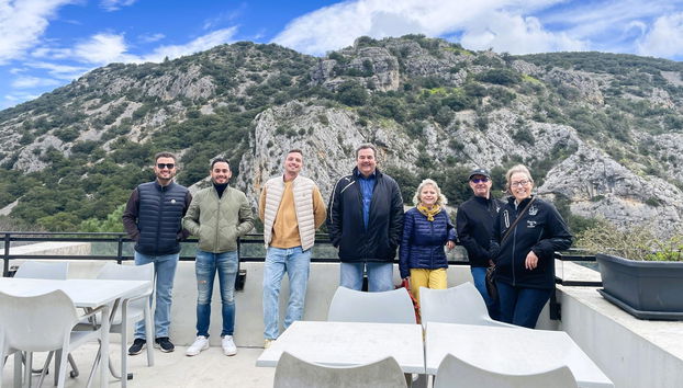 Disfrutando de la visita por las Terrasses du Larzac