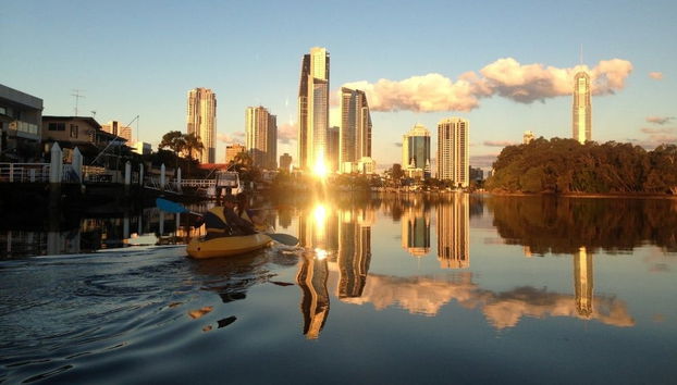 During the kayak tour