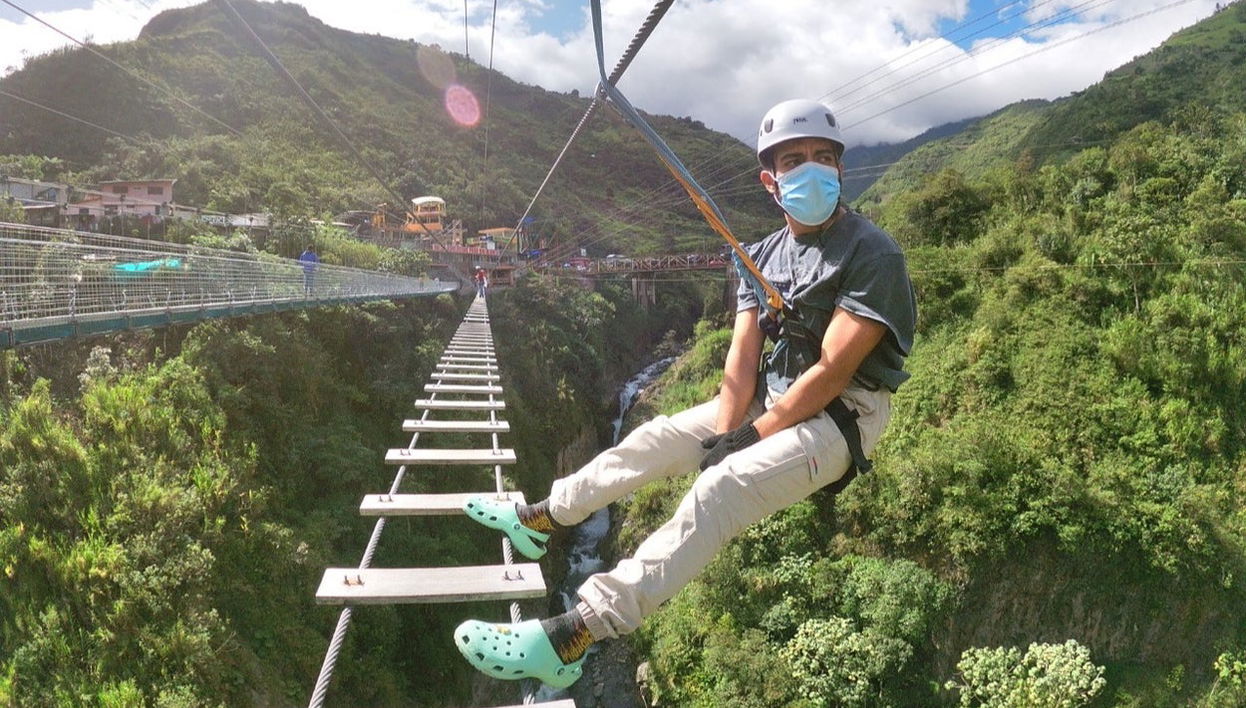 Pont tibétain de Baños de Agua Santa - Photo 1