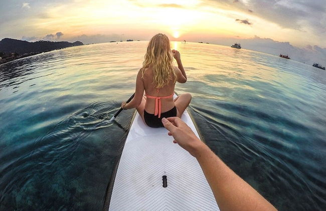 Paddle au coucher de soleil - Photo 3