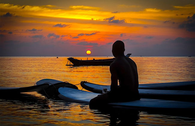 Paddle au coucher de soleil - Photo 5