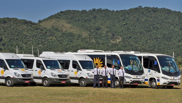 Gli autobus e i minibus previsti dall'attività