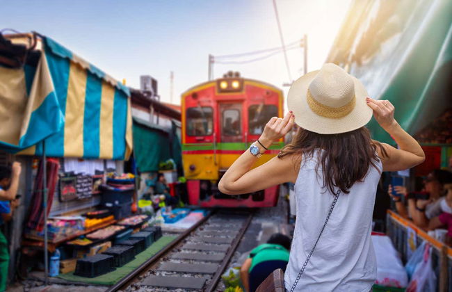 Excursion au marché ferroviaire, au marché flottant et aux vestiges d'Ayutthaya - Photo 1