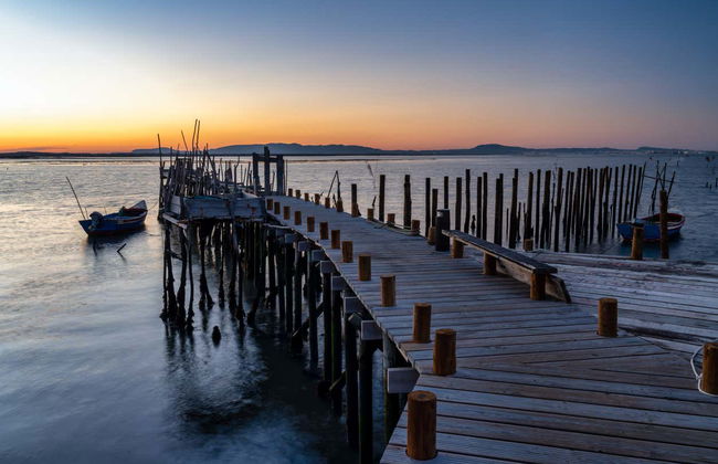 Balade en bateau au coucher du soleil dans la baie de Setúbal - Photo 1
