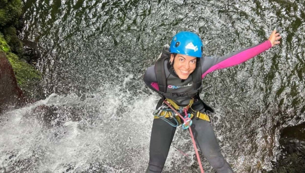 Descente en rappel dans le canyon El Silencio