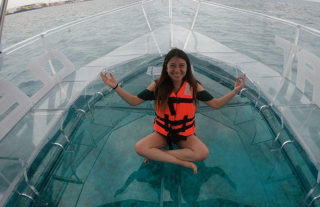 Patinete eléctrico, barco transparente y entrada a un club de playa de Cozumel - Foto 3