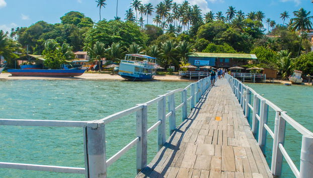 Pasarela de madera de Barra do Cunhaú