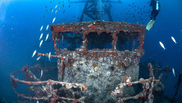 Buceo en el naufragio HTMS Chang - Foto 3