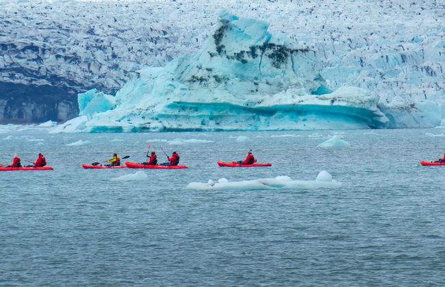 Tour en kayak por la laguna glaciar Jökulsárlón - Foto 8