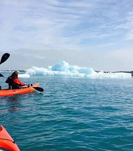 Foto de Tour en kayak por la laguna glaciar Jökulsárlón