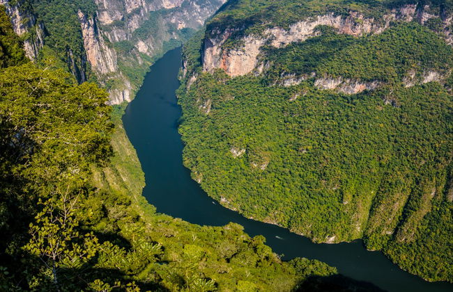 Tour del Canyon del Sumidero in bicicletta all'alba - Foto 1