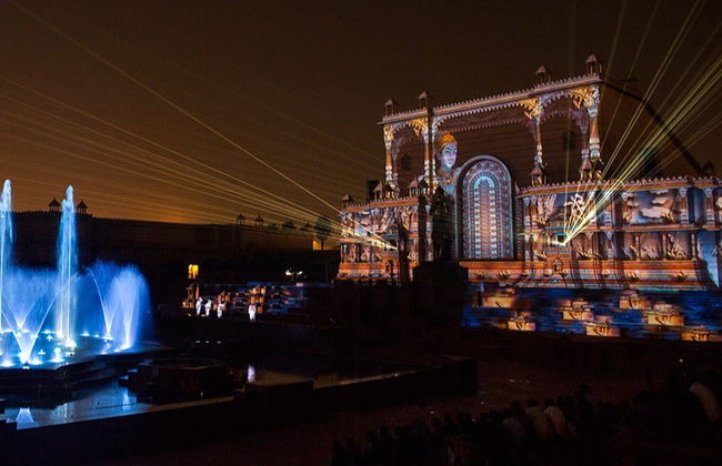 Espectáculo de luz y sonido en el templo Akshardham - Foto 4