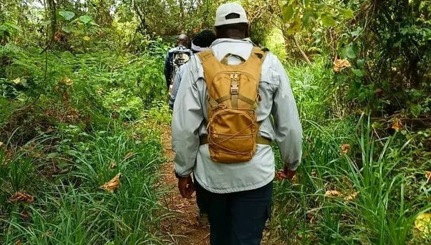 Durante la ruta de senderismo