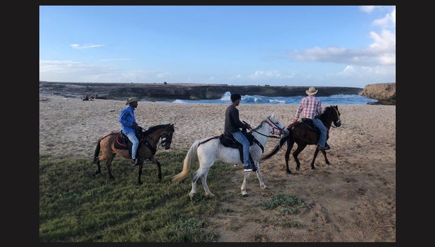 Ruta ecuestre por la playa de Wariruri