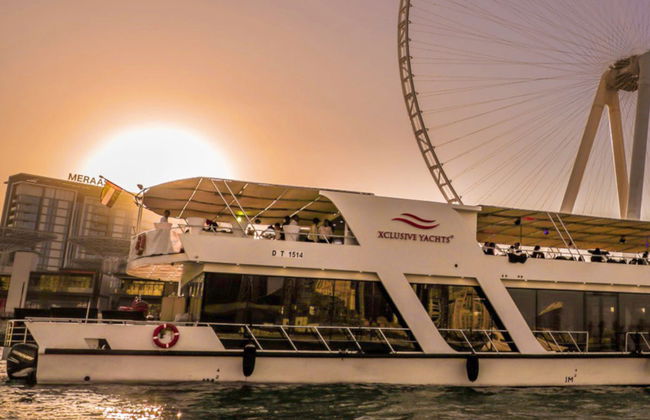 Cruzeiro ao entardecer por Dubai Marina - Foto 3