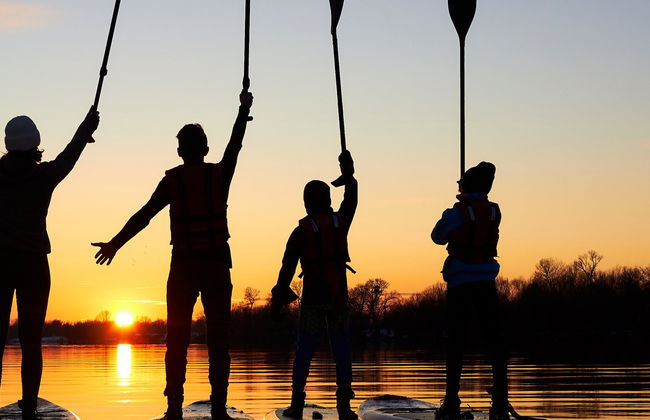Paddle au coucher du soleil à travers les mangroves de l'île de Boipeba - Photo 7