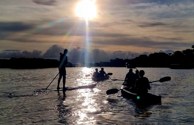 Paddle au coucher du soleil à travers les mangroves de l'île de Boipeba - Photo 4